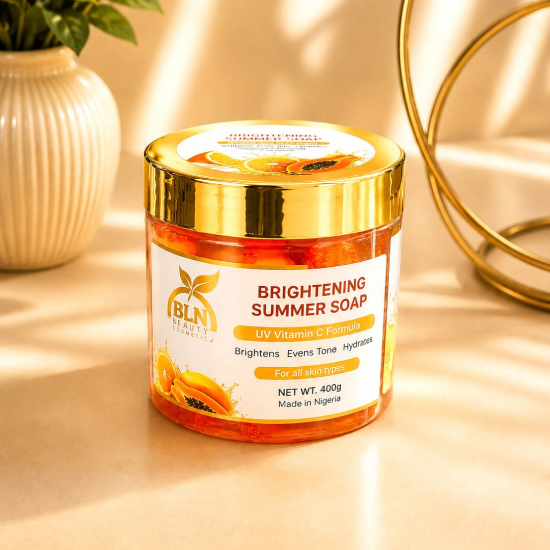 BRIGHTENING SUMMER SOAP - Savon Corps( Acide de fruits, UV, Vitamine C)