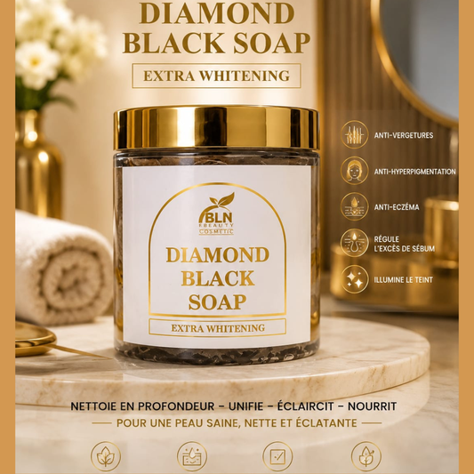 DIAMOND 💎BLACK SOAP Extra Whitening - Savon Corps( Tonifiant, traitant concentré)