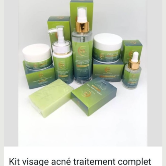 🌿 Kit Visage Acné – Traitement complet Teint Clair